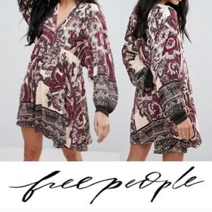 Free People paisley dolman sleeve flowy dress
